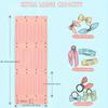 27-Ribbon Large Capacity Hair Bows Organizer for Girls Foldable Hair Clip Holder Wall-Mounted Storage for Room Decor