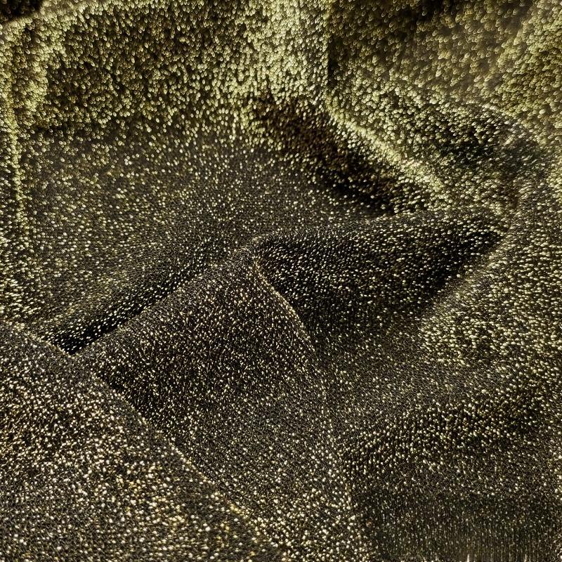 100/300/500cm Starry Stage Wedding Clothing Fabric Glitter Knitted Metallic Fabric DIY Sewing Handmade Elastic Cloth