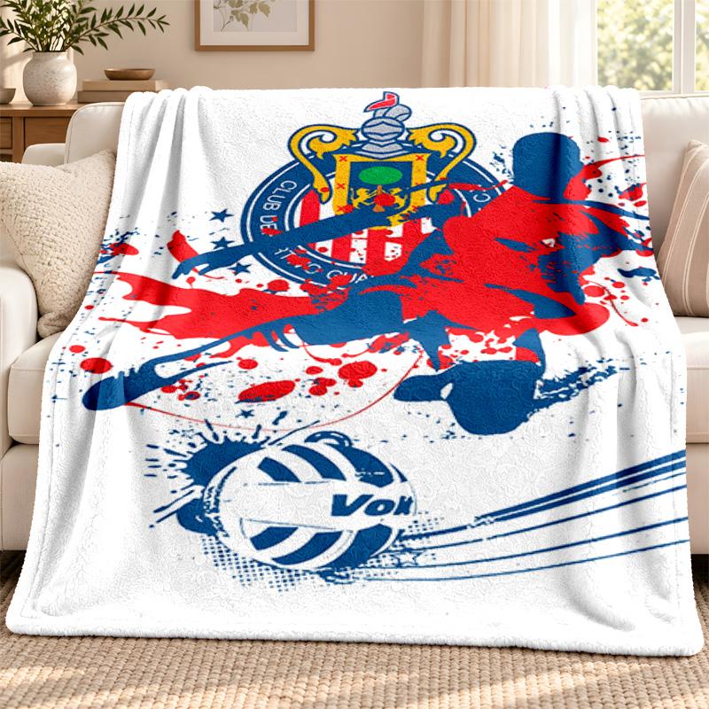 Denver Broncos Decke Flanelldecke Weich Gemütlich Plüsch Überwurf für Sofa Bett Leichtgewichtige Heimdekoration Outdoor Camping