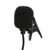 Mini Clip-on Lapel Microphone Portable 3.5mm Condenser Wired Microphone Hands-free Single Direction for Audio Video Recording
