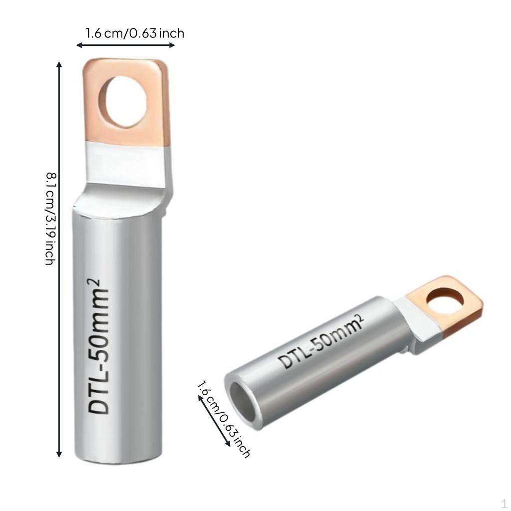 Copper Aluminum Terminal Lug, Bimetal Connector, Strong Conductivity, Wiring Factory Std 50mm2