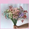 Fake Gypsophila Wedding Bouquet Plastic Floral Arrangement For Photography Decor