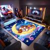 1PC Custom Name Moonlit Dreams Puppies Theme Floor Mat Ideal for Living Room, Game Rooms, Office, Bedroom,Floor Mat Playful Design