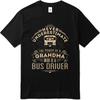 Streetwear Summer Teenagers Tshirt Never Underestimate The Power Of A Grandma Who Is A Bus Driver Short Sleeve Printed O Neck
