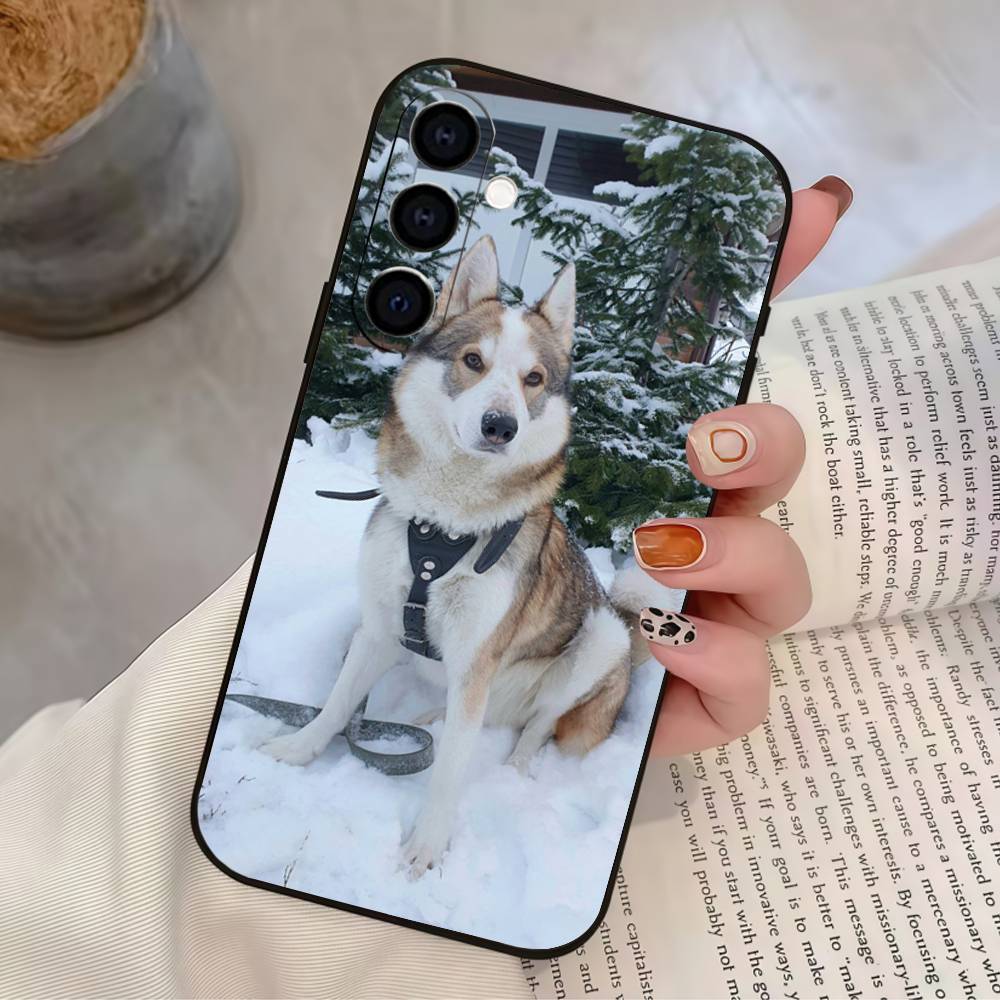 

Cute West Siberian Laika Phone Case For Samsung Galaxy A73,A72,A71,A70,A53,A52,A51,Soft Silicone Black Cover Samsung a31