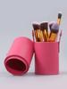 Fashionable PU Material Makeup Brush Storage Bucket with Lock Design, Large-capacity Makeup Bucket, Travel Daily Storage Tool