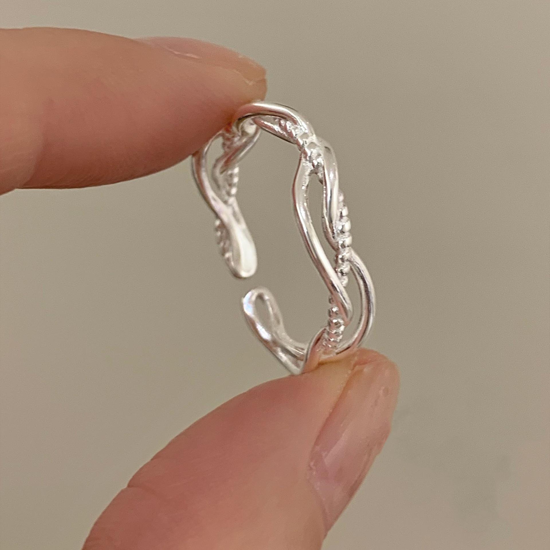 Women s Versatile Geometric Open Band Ring - Elegant, Stackable, Fashionable Adjustable Open