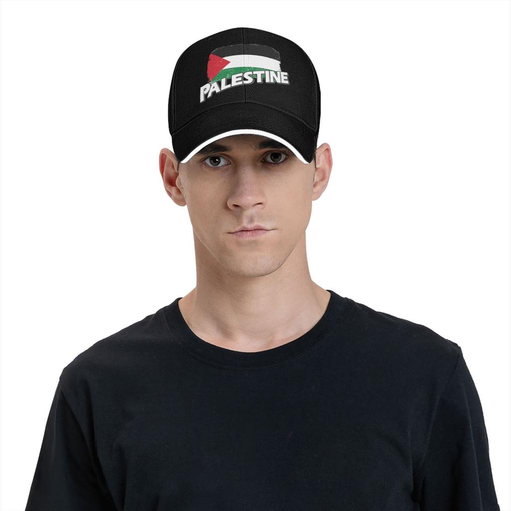 Palestine Flag Print Baseball Caps Unisex Adjustable Sandwich Hat Vintage Outdoor Summer Travel Sun Snapback Cap Outlet