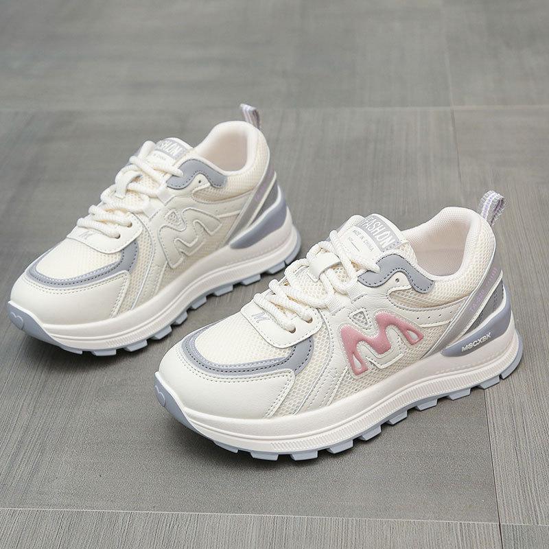 Sports and leisure shoes women's autumn 2025 new mesh Forrest Gump shoes casual soft sole lightweight dad shoes women