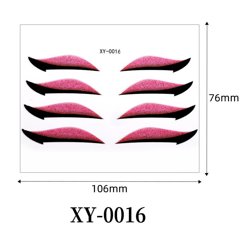 European Waterproof Self-Adhesive Eye Shadow & Eyeliner Stickers for Party & Stage Makeup