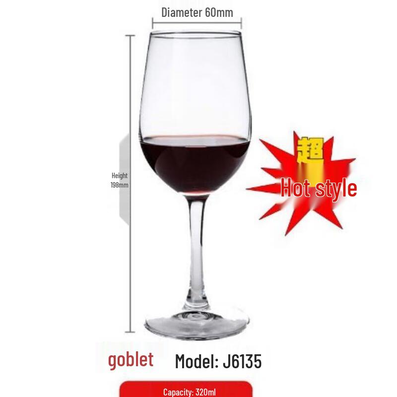 Shangqi Kézzel Készített Üveg Borospoharak