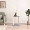 VidaXL Cat Tree with Sisal Scratching Posts Light Grey 149 Cm, Cat Tower, Cat Scratcher, Cat Post, Furniture for 171742