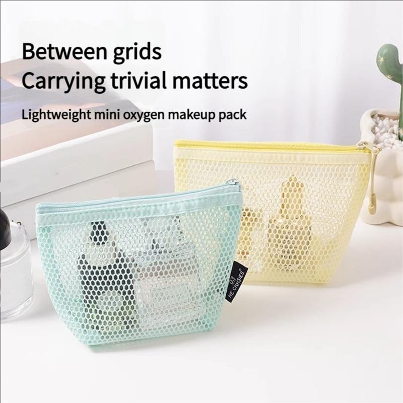 Nylon Cosmetic Organizers With Adjustable Compartments Portable Travel Storage Bag for Lipsticks Accessories