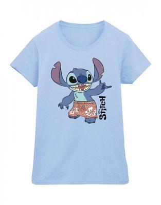 Sieviešu/Dāmu Lilo & Stitch Bermudu šorti Kokvilnas T-krekls