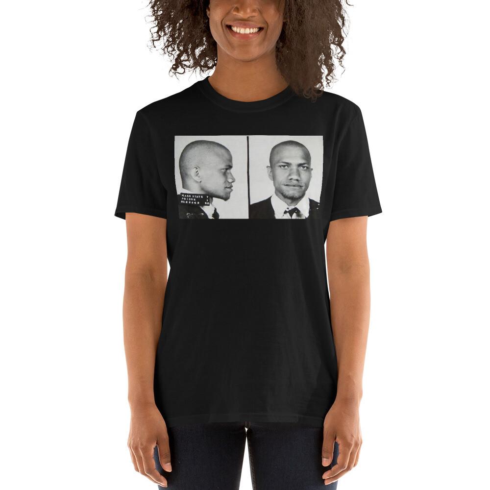 Malcolm X Mug Shot Mugshot 2 Tee Tees Tshirt TShirt Unisex T-Shirt S