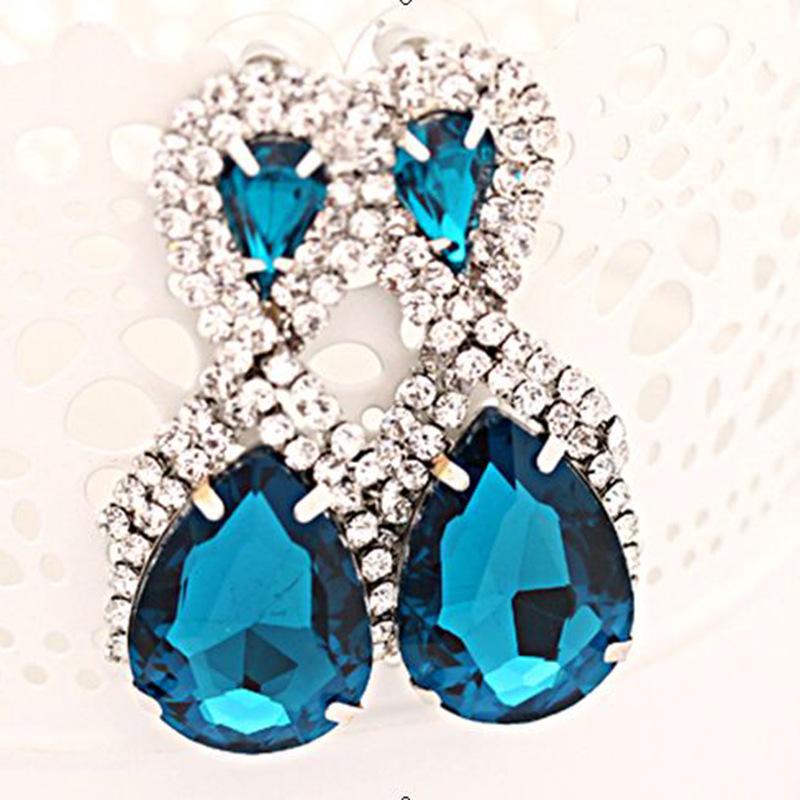 Korean Style Earrings 8-Word Autumn New Small Jewelry Ladies Stage Performance Earring Accessories E017