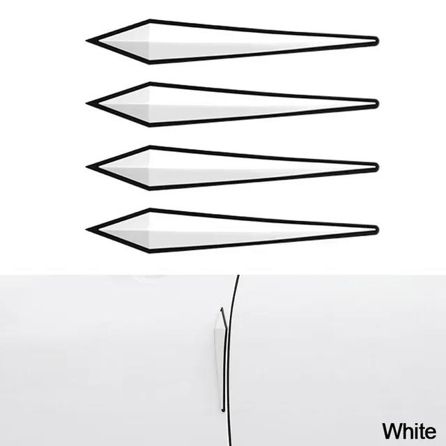 NEW 4pc Car Antis-scratch Protective Sticker Body Bumper Anti-collision Protection Door Rearview Mirror Edge Guard Rubber Strip Interior Mirrors 6