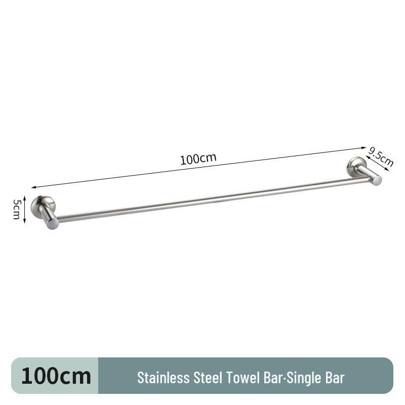 304 Stainless Steel Double Bar Bathroom Towel Rack