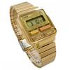 Casio Digitální hodinky CASIO Vintage Series A120WEG-9A Unisex kovový pásek Zlatý zámořský model