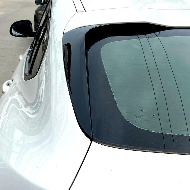 Car Rear Window Side Spoiler Rear Side Spoiler Canard Splitter For BMW X4 G02 ABS Gloss Black Auto Replacement Parts 2019-2022