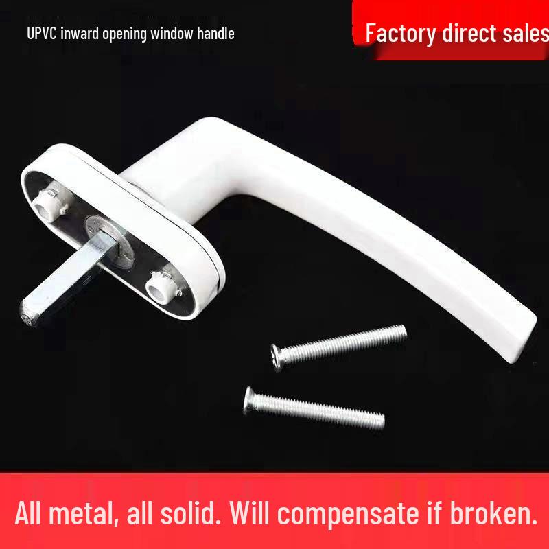 All-Metal Plastic-Steel Door & Window Handle for Push-Pull & Inner Opening with Rotating Linkage Lock