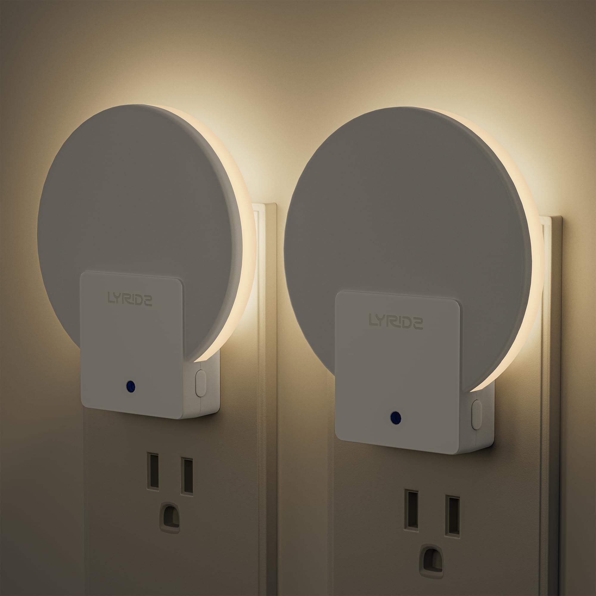 

LYRIDZ Sensor Indoor Backlight Brightness Sensor Adjustable Night Always On at Night Energy Light Bulb Color of Light, Outlet, Type, Light,
