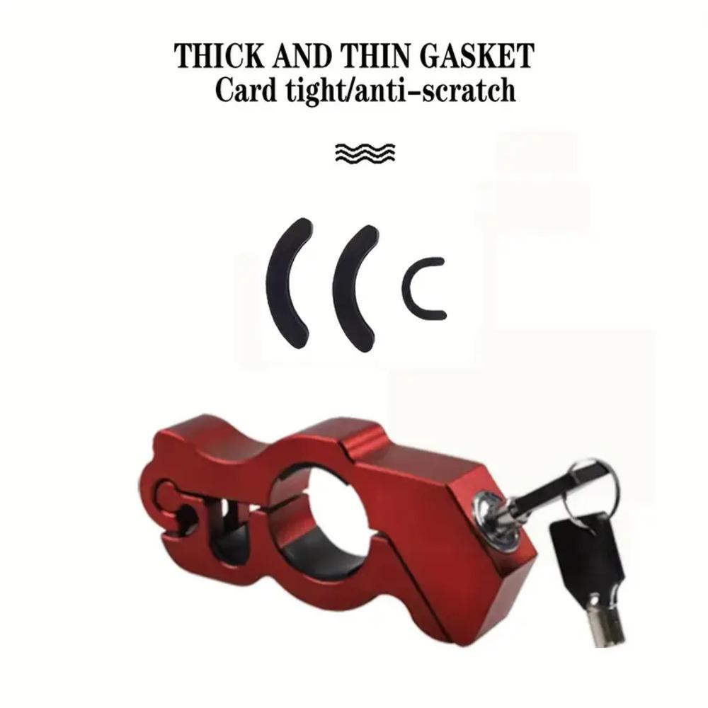 Motorcycle Grip Lock Security Safety Handlebar Handset Locking Fit Scooter ATV Dirt Street Bikes Anti Theft
