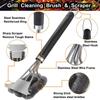 Barbecue Grill Bbq Brush Clean Tool With Deluxe Handle Stainless Steel Bristles Non-Stick Cleaning Brushes Barbecue Accessories