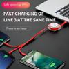 3 In 1 USB Charge Cable for iPhone & Micro USB & USB C Cable Retractable Portable Charging Cable For Iphone