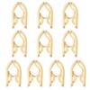 10Pcs Folding Clothes Rack Non-Slip Hangers Curved Groove Design Portable Compact Space-Saving Travel Hangers