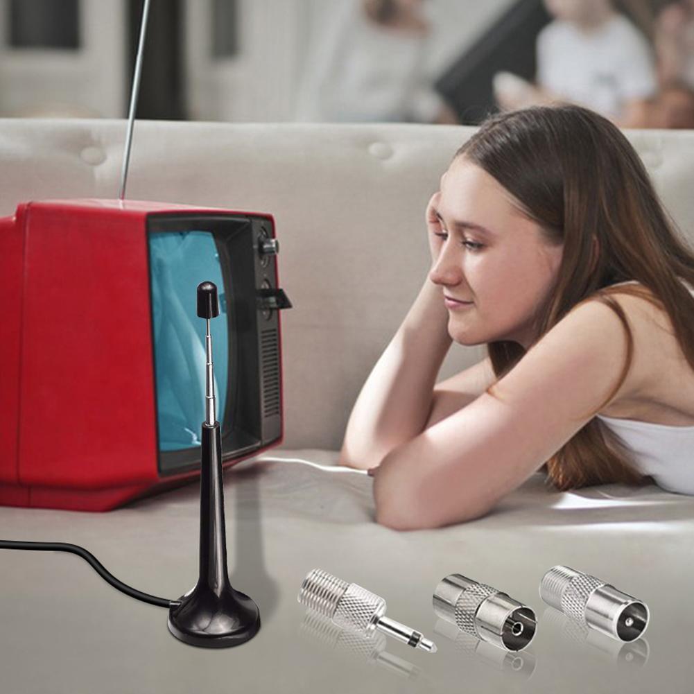 High Gains FM Telescopic Antennas 75 Ohm Indoor FM Radio Antennas DAB Radio Replacement Antenna for Home Stereo Receiver