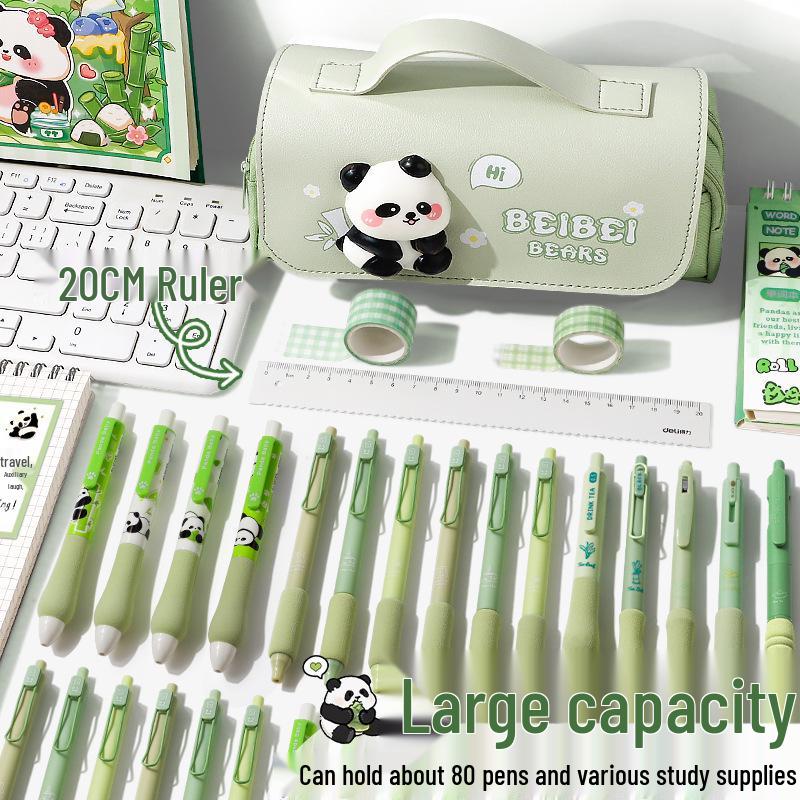 Extra velké pouzdro na tužky kapybara 2025 - Roztomilá papírnická krabička pro dívky