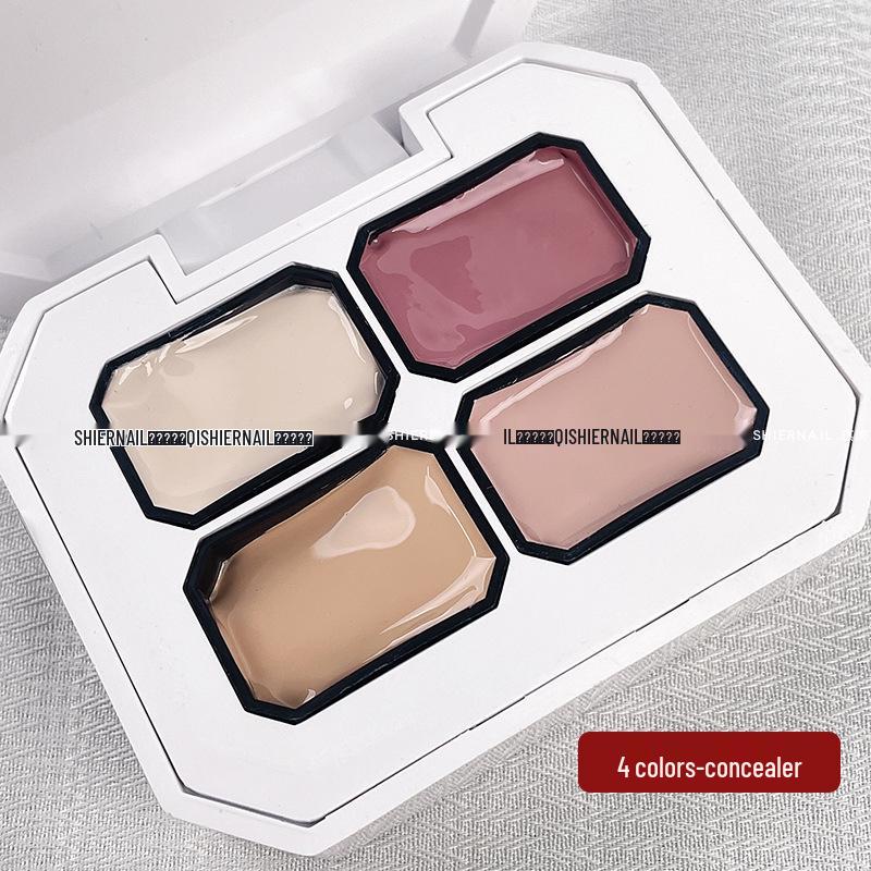 

Градиентный румянец гель-арт для ногтей: 4 цвета (Черный, белый, красный) с Высокой Насыщенностью и Мелким Мерцанием Платина, издание 2025 года 4 Grid