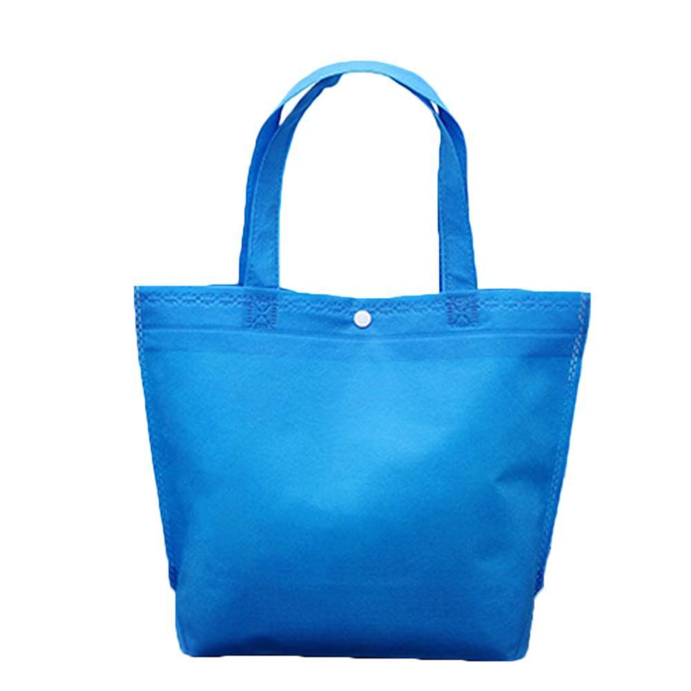 Timeless Design Foldable Button Shopping Bag Reusable Tote Pouch For Women
