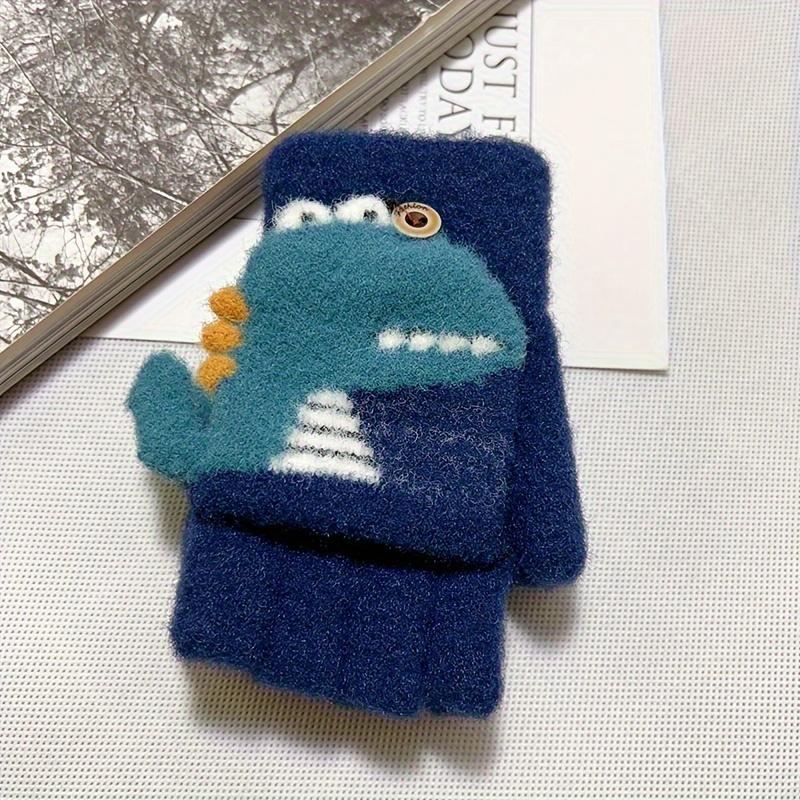 1 par søte tegneserie-dinosaurhansker for barn