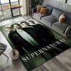 3D SPN Supernatural Sign Dean Sam Carpet Rug for Living Room Bedroom Home Sofa Decoration,Kids Play Area Rug Non-slip Floor Mat