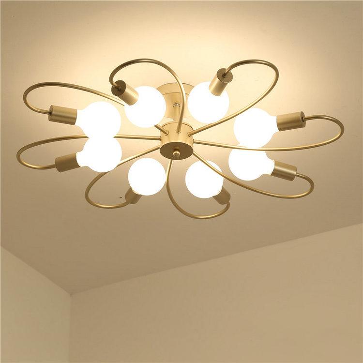 3/6/8 głowice lampa sufitowa LED do salonu Nordic światło kopuły oświetlenie do dekoracji domu naturalne światło 3 kolory oświetlenie żyrandol