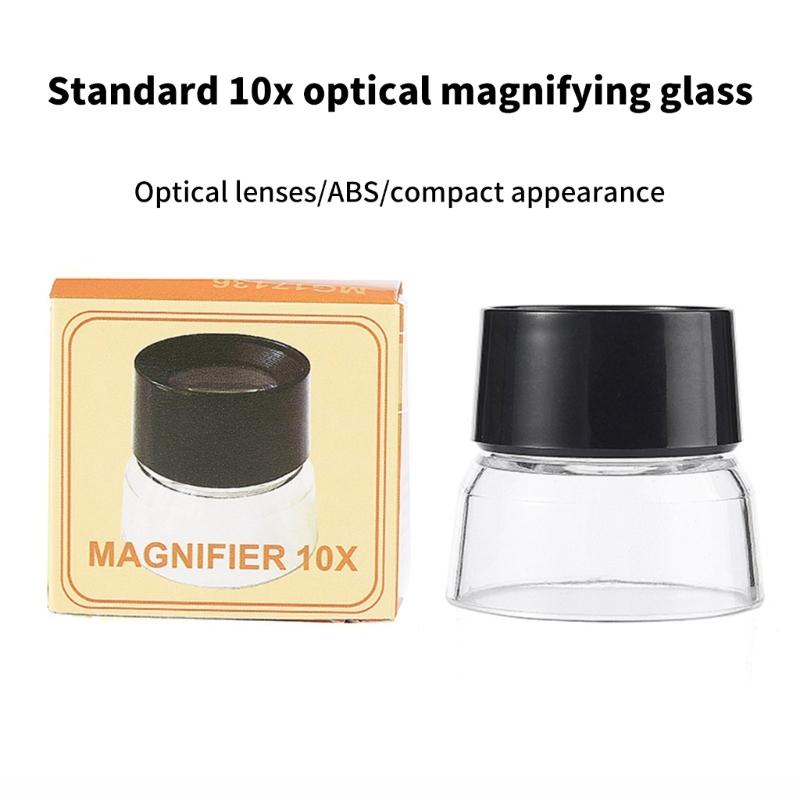 Cylinder Magnifier 10x Magnifying Glass With Scratch Resistant Lens Eye Magnifier For Detailed Observation