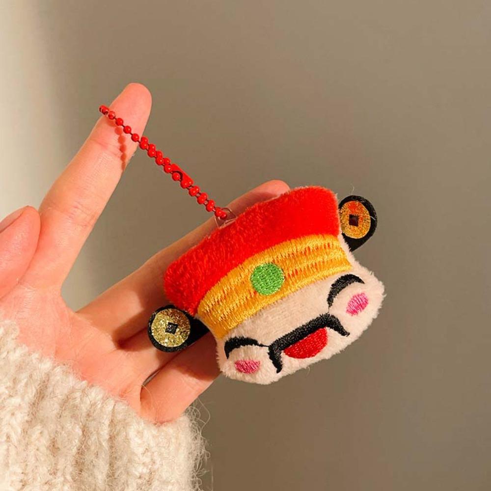Lion Dance God of Wealth Pendant Cartoon Chinese New Year Keyring  Festive Decor