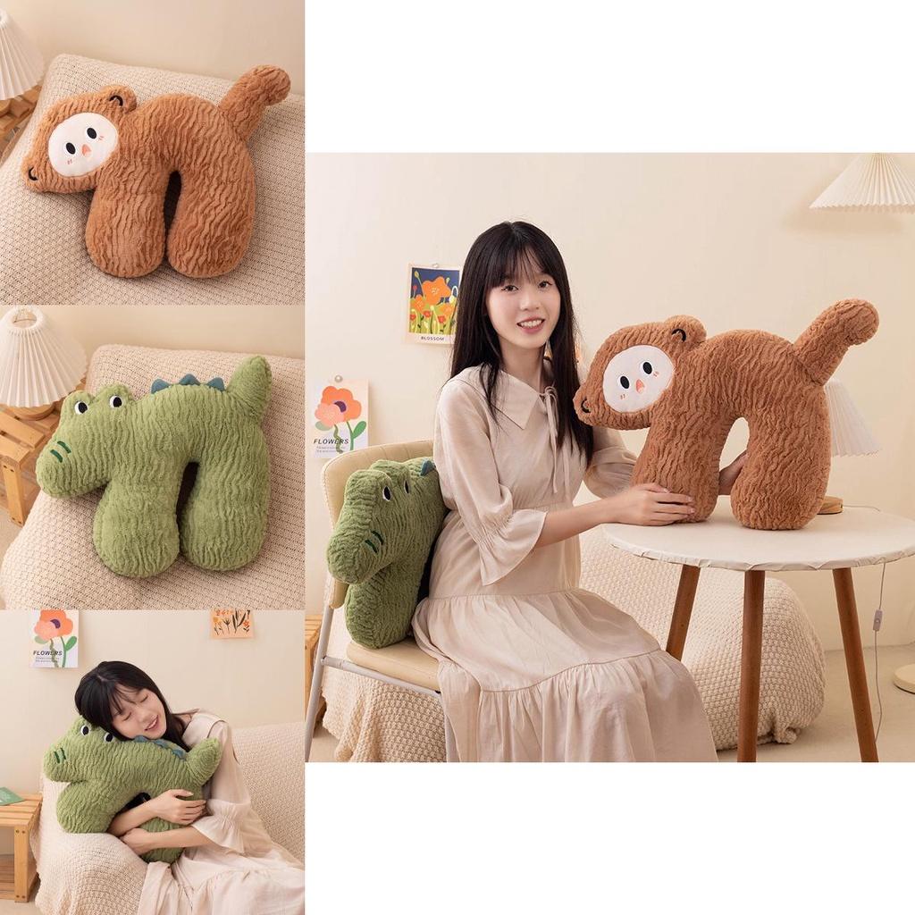 Cute Cartoon Plush Cushion Pillow For Sleeping Office And Car Seats