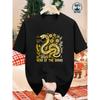 European Sizes Summer Men'S Cotton T-shirt 2025 New Year Snake Style Printed Pattern Outdoor Wear Men'S Fashion Cotton T-shirt
