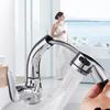 Bathroom Pull Out Faucet Lift Up And Down Basin Faucet Rotatable Mixer Tap Stretchable Lavatory Sink Mixer Faucet