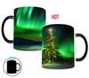 Christmas Christmas Northern Lights Color Changing Cup Ceramic Coffee Mug Snowman Christmas Tree