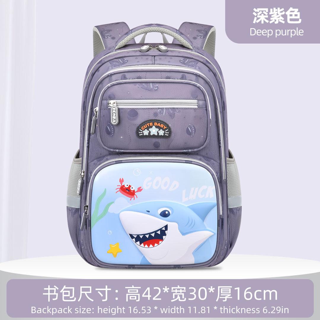 3 Pièces Sac à Dos Scolaire pour Enfants Ensemble de Sacs d'École pour Enfants Garçons Filles Sac à Dos Primaire avec Sac à Lunch Sac d'École Sac à Livres Enfants Mochilas gray