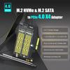 GLOTRENDS PA12 PCIe Conversion Supports one NVMe SSD and one SATA M.2 Adapter M.2 M.2 SSD.