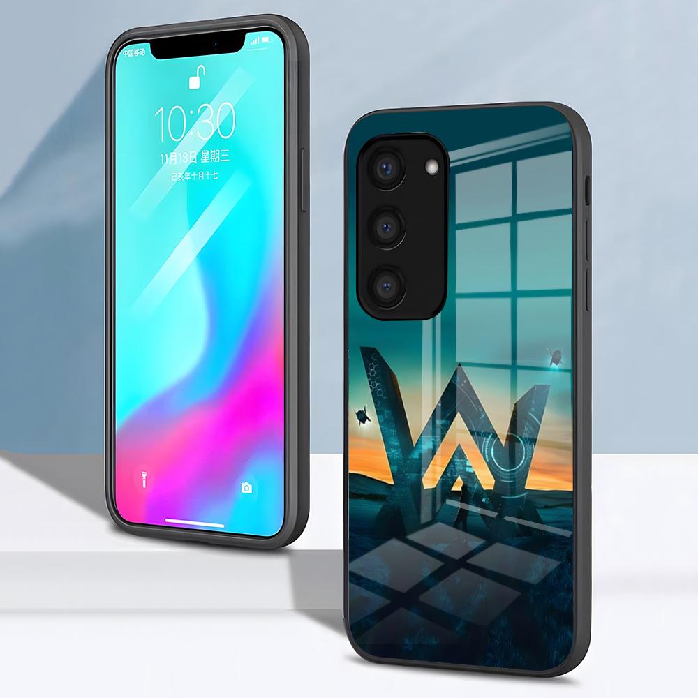 A-Alan Walker DJ Phone Case For Samsung S26 S25 S24 FE S23 S22 S21 Plus S20 Ultra Note20Ultra Black Glass Cover