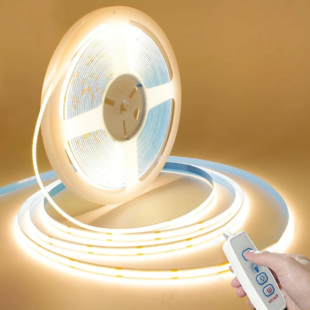 USB 5V COB Led Strip Dimmable LED Strip Lights 320 Leds/m Self-adhesive Flexible Led Ribbon for Kitchen Cabinet Mirror Bedroom