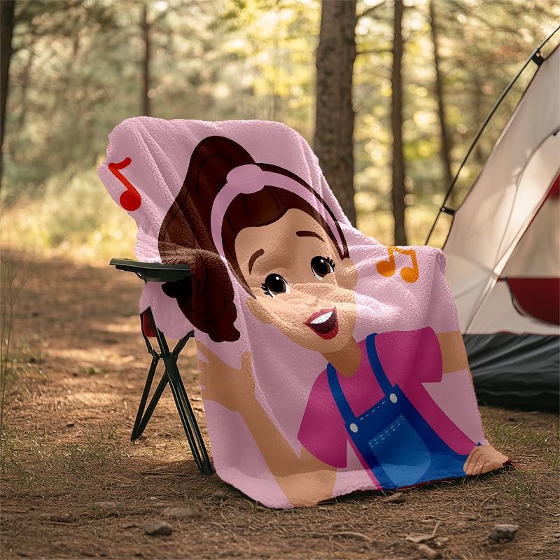 1pc Ms Rachel4 Theme Blanket - Digital Print, Polyester, Cozy for All Seasons, Perfect for Outdoor, Camping, and Travel