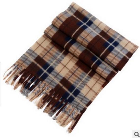 Black and White Checkered Double-Sided Velvet Scarf for Men and Women