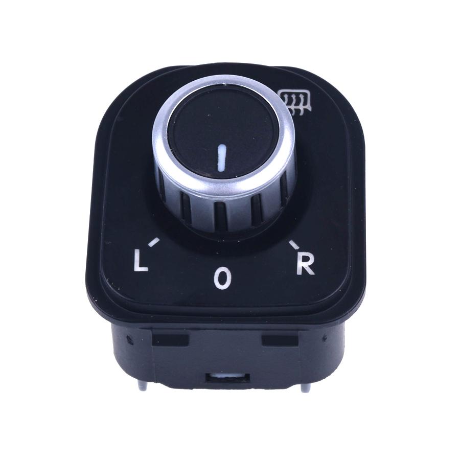 New Chrome Power Side Mirror Adjust Switch Knob Fit Jetta MK5 Golf MK5 MK6 Rabbit Eos Passat B6 3C Tiguan 1K0 959 565 5ND959565B